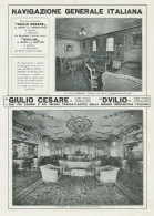 Transatlantico GIULIO CESARE - Vedute - Pubblicità Grande Formato_1924 Ad - Publicidad
