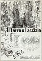 FIAT - Il Ferro E L'acciaio - Pubblicità Grande Formato - 1924 Old Advert - Werbung