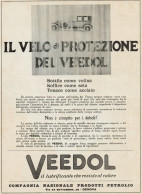 VEEDOL Il Velo Di Protezione - Pubblicità Grande Formato - 1924 Old Advert - Publicités