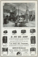 La Voce Del Padrone - Negozio - Pubblicità Grande Formato - 1924 Old Ad - Publicidad