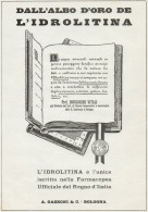 Albo D'oro De L'IDROLITINA - Pubblicità Grande Formato - 1924 Old Advert - Publicidad