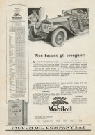 MOBILOIL - Non Bastano Gli... - Pubblicità Grande Formato - 1924 Old Ad - Werbung