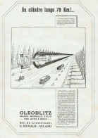 OLEOBLITZ - Un Cilindro Lungo 70 Km - Pubblicità Grande Formato - 1924 Ad - Publicidad