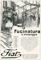 FIAT - Fucinatura E Stampaggio - Pubblicità Grande Formato - 1924 Old Ad - Publicidad