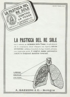 La Pasticca Del Re Sole - Pubblicità Grande Formato - 1924 Old Advertising - Werbung