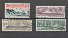 DDR Lot 9 Timbres Bateaux Année 1960 Mi 770 - Année 1971 Mi 1693 - 1694 - 1695 - Année 1982 Mi 2709 2710 2711 2712 2713 - Otros & Sin Clasificación