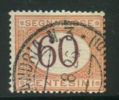 REGNO 1870-94 SEGNATASSE 60 LIRE USATO - Taxe