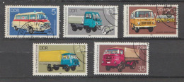 DDR Lot 9 Timbres Transport - Camion, Wagons - Mi 2744 - 2745 - 2746 - 2747 - 2748 - 3015 - 3016 - 3017 - 1847 - Gebruikt