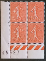 VI 74 - France Bloc De 4 Timbres N° Y&T 204 - Coin De Feuille Numéroté - Nuevos