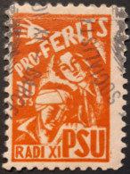 BARCELONA. PSU. RADI XI. PRO FERITS. 10 CTS. EDIFIL-ALLEPUZ 92. - Verschlussmarken Bürgerkrieg