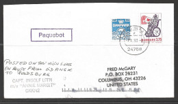 1993 Paquebot Cover,  Denmark Stamps Mailed In Rendsburg, Germany - Briefe U. Dokumente