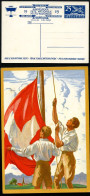 Postkarte P136-01 BUNDESFEIER Postfrisch 1929 Kat.55,00€ - Interi Postali
