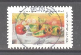 France Autoadhésif Oblitéré N°2338 (Natures Mortes : Pierre Auguste Renoir) (cachet Rond) - Usati