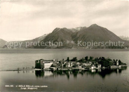 73705084 Isola Bella Lago Maggiore Verso Laveno Fliegeraufnahme Isola Bella Lago - Sonstige & Ohne Zuordnung