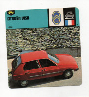 FICHE AUTOMOBILE -  CITROËN VISA - Coches