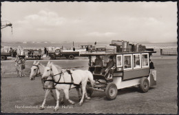 D-26548 Norderney - Hafen - Pferdeomnibus - LKW - Lastwagen - Norderney