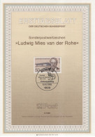 Germany Deutschland 1986-3 Ludwig Mies Van Der Rohe, German-American Architect, Canceled In Berlin - 1981-1990
