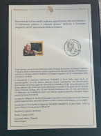 BOLLETTINO ILLUSTRATIVO EMISSIONE FRANCOBOLLO GIUSEPPE UNGARETTI ANNO 2020 - Express-post/pneumatisch