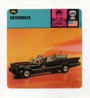 FICHE AUTOMOBILE -  BATMOBILES - Automobili