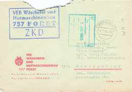 DDR Brief ZKD 1965 DHZ Wäscherei Und Hutmaschinenbau Forst - Servizio Centrale Delle Poste