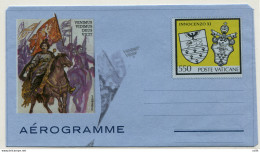Vaticano - Aerogramma Lire 400 "Innocenzo XI" N. A 22 Varietà 2 - Unused Stamps
