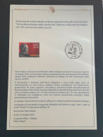 BOLLETTINO ILLUSTRATIVO EMISSIONE FRANCOBOLLO EDUARDO DE FILIPPO ANNO 2020 - Express/pneumatic Mail