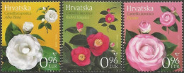 CROATIA 2024 FLORA Plants. Flowers CAMELLIAS - Fine Set MNH - Kroatien