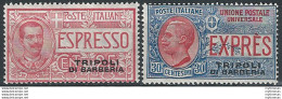 1909 Tripoli Di Barberia Espressi 2v. MNH Sassone N. 1/2 - Autres & Non Classés