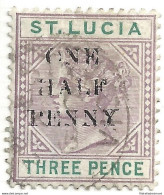 1892 ST. LUCIA - SG N° 53   USED - Otros & Sin Clasificación