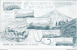 Ap167 Cartolina  Militare 58 Reggimento Fanteria Ii Battaglione - Régiments