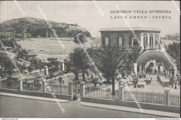 Be767 Cartolina Lacco Ameno Ischia Albergo Villa Svizzera Napoli 1940 - Napoli (Naples)