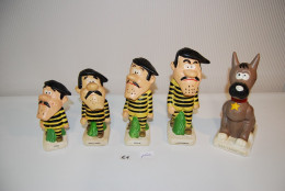 E1 Figurines - Les DALTONS - COMPLET - PLATRE - 1997 - Lucky Luke - Autres & Non Classés