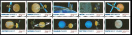 1991 29 Cents Space Exploration, Booklet Pane Of 10, MNH - Unused Stamps