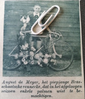 WIELERSPORT BRASSCHAAT  1937 / AUGUST DE MEYER HET PIEPJONGE BRASSCHAATSE RENNERKE - Zonder Classificatie