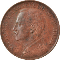 Monnaie, Italie, Vittorio Emanuele III, 2 Centesimi, 1915, Rome, TTB+, Bronze - 1900-1946 : Vittorio Emanuele III & Umberto II