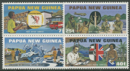 Papua Neuguinea 1980 Postzustellung Postdienst 381/84 Postfrisch - Papua Nuova Guinea