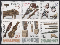 Polen 1985 Alte Musikinstrumente 2979/84 Postfrisch - Unused Stamps