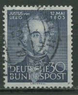 Bund 1953 150. Geburtstag Von Justus Von Liebig 166 Gestempelt - Oblitérés
