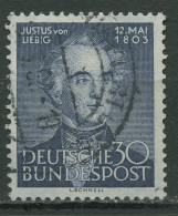 Bund 1953 150. Geburtstag Von Justus Von Liebig 166 Gestempelt - Gebraucht