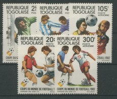 Togo 1982 Fußball-WM In Spanien 1613/17 Postfrisch - Togo (1960-...)