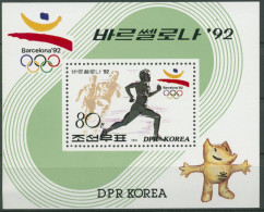 Korea (Nord) 1991 Olympiade Barcelona: 400-m-Lauf Block 263 Postfrisch (C30486) - Corea Del Norte