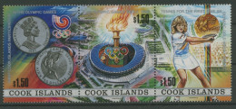 Cook-Inseln 1988 Olymp. Spiele Seoul Steffi Graf 1256/58 ZD Postfrisch (C27797) - Cook