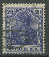 Deutsches Reich 1915/19 Germania Kriegsdruck 87 II D Gestempelt Geprüft - Usati
