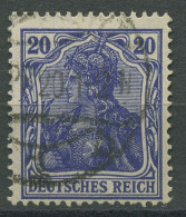 Deutsches Reich 1915/19 Germania Kriegsdruck 87 II D Gestempelt Geprüft - Usados