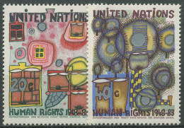 UNO New York 1983 Menschenrechte F. Hundertwasser Gemälde 438/39 Postfrisch - Ungebraucht