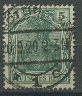 Deutsches Reich 1915/19 Germania Kriegsdruck 85 II A Gestempelt Geprüft - Used Stamps