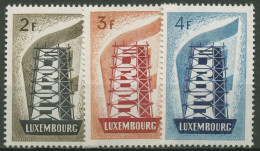 Luxemburg 1956 Europa CEPT Stahlrohrgerüst 555/57 Postfrisch - Nuovi
