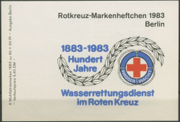 Berlin Rotes Kreuz 1983 Blumen Markenheftchen 704 MH ESST Berlin (C60193) - Cuadernillos