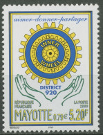 Mayotte 2000 Rotary International, Inner Wheel 81 Postfrisch - Unused Stamps