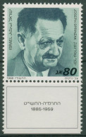 Israel 1986 Politiker Joseph Sprinzak 1042 Mit Tab Postfrisch - Unused Stamps (with Tabs)